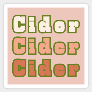 Cider, Cider, Cider Sticker